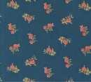 Sandalwood Rosalie Small Floral Indigo Yardage