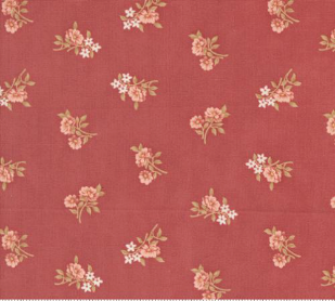 Sandalwood Rosalie Small Floral Rosewood Yardage