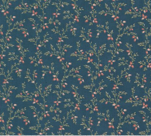 Sandalwood Vine Berry Indigo Yardage