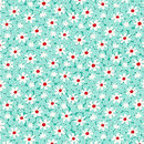 Nana Mae 8 Packed Daisy Aqua Yardage