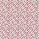 Nana Mae 8 Geometric Red/Aqua Yardage