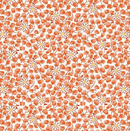 Nana Mae 8 Abstract Floral Peach Yardage