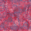 Island Batik Bubbles, Curves, and Corners Pink Geranium Bubbles and Jimmies Yardage