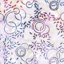 Island Batik Bubbles, Curves, and Corners Multi Purple Yellow White Bubbles and Jimmies Yardage