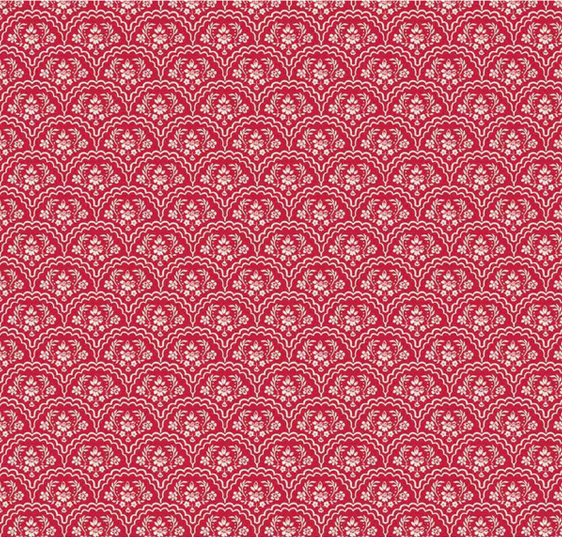 Red Delicious Strawberry Shortcake Red Fabric