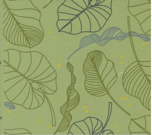 Olive You Leaves Sage Fabric