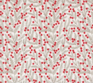 Berry And Pine Pine Needles Blenders Snow Fabric