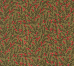 Berry And Pine Pine Needles Blenders Sage Fabric