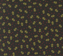 Emmitt and Ivy Spruce Christmas Dots Trees Black Fabric