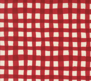 Emmitt and Ivy Spruce Christmas Dots Trees Red Fabric