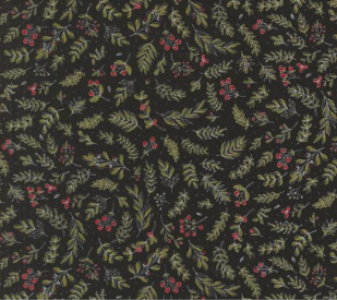 Emmitt and Ivy Holly Blenders Black Fabric