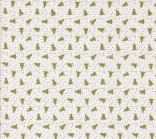 Berry And Pine Little Trees Christmas Trees Dots Sage Fabric