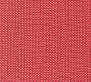 Berry And Pine Yule Herringbone Blenders Cranberry Fabric