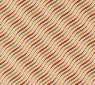 A Vintage Christmas Candy Stripes Tan Fabric