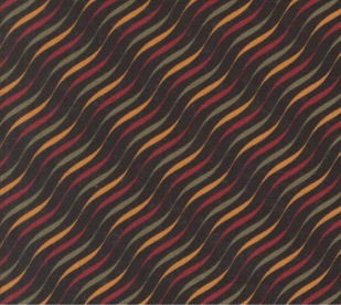 A Vintage Christmas Candy Stripes Black Fabric