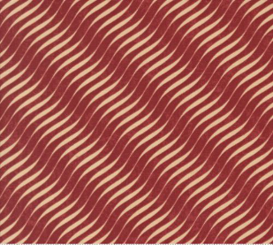 A Vintage Christmas Candy Stripes Red Fabric