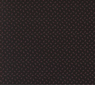 A Vintage Christmas Berries Blenders Black Fabric