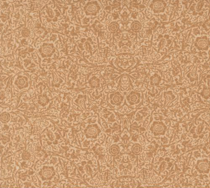 A Vintage Christmas Amaryllis Damask Tonal Tan Fabric