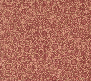 A Vintage Christmas Amaryllis Damask Red Fabric