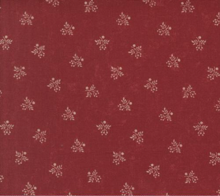 A Vintage Christmas Holly Blenders Red Fabric