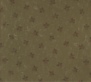 A Vintage Christmas Holly Blenders Green Fabric