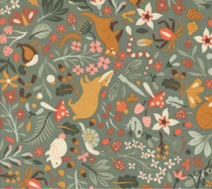 Acorn Hollow Flora and Fauna Novelty Eucalyptus Fabric