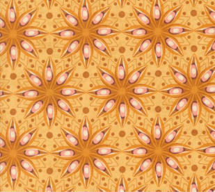 Acorn Hollow Spiced Florals Maize Fabric