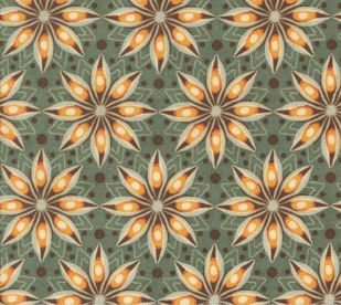 Acorn Hollow Spiced Florals Eucalyptus Fabric