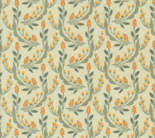 Acorn Hollow Harvest Florals Wheat Mist Fabric