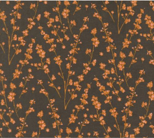 Acorn Hollow Twiggy Florals Soil Fabric