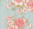 Muse Rose Garden Florals Sky Fabric