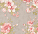 Muse Rose Garden Florals Stone Fabric