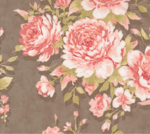 Muse Rose Garden Florals Slate Fabric