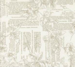 Muse Poetry of Flowers Text Porcelain Fabric