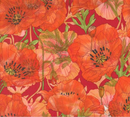 Superbloom Poppy Large Floral Geranium Fabric