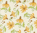 Superbloom Daisyish Florals Cream Fabric