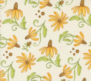 Superbloom Daisyish Florals Cream Fabric