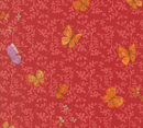 Superbloom Butterfly Trellis Geranium Fabric