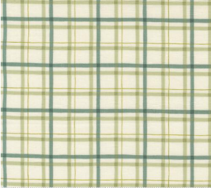 I Love Fall Most of All Checks and Plaids Warm White Fabric