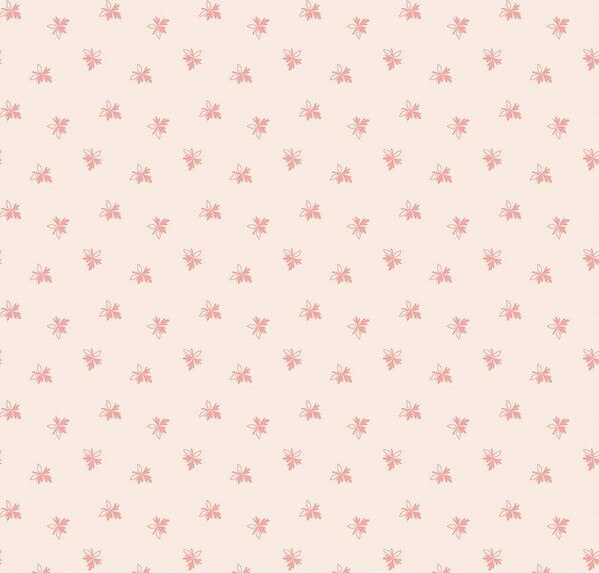 Gentler Times Endearing Coral Fabric