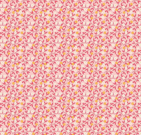Gentler Times Gracious Coral Fabric