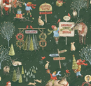 Santa's Tree Farm Main Forest Fabric