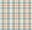 Santa's Tree Farm Plaid Snowy Fabric