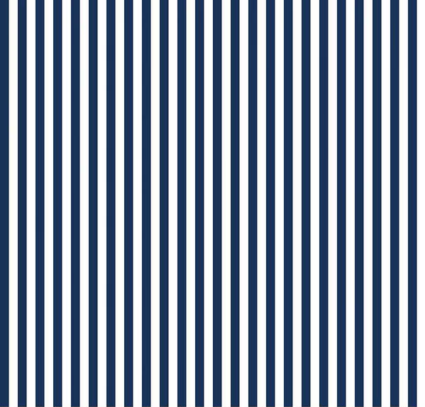 Stripes 1/4" Navy Fabric
