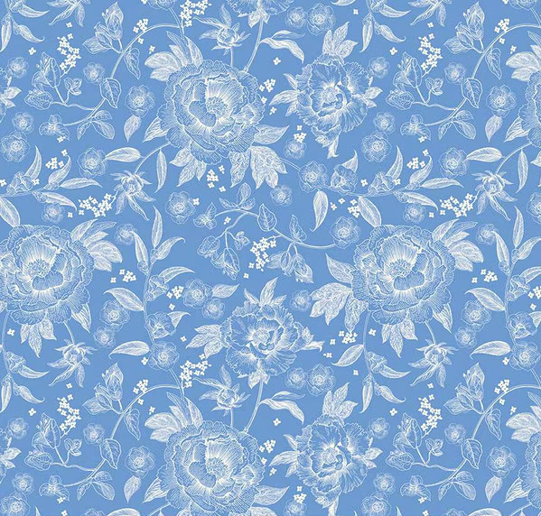 Penelope Main Blue Fabric