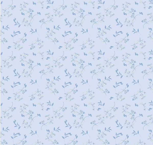 Penelope Stems Sky Fabric