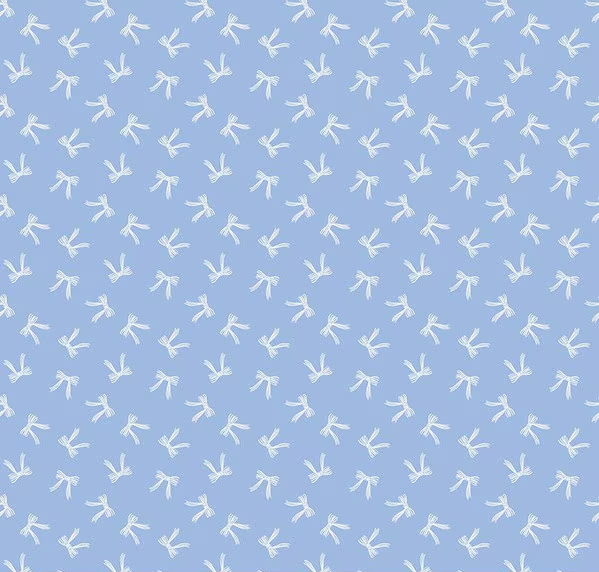 Penelope Bows Sky Fabric