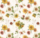 Sunflower Whispers Sunflowers Cream Fabric