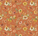 Sunflower Whispers Prairie Pumpkin Fabric