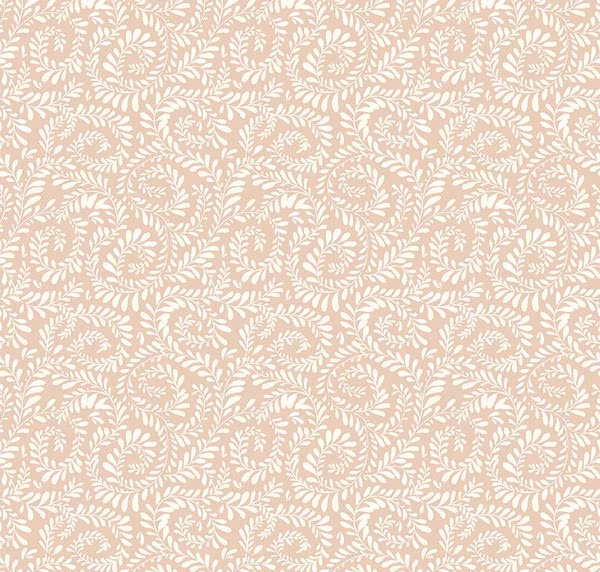 Sunflower Whispers Ferns Blush Fabric